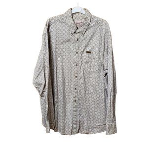 WOOLRICH  Geometric Pattern 2XL Dress Shirt